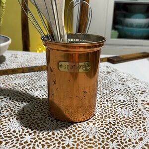 Copper Utensil Holder